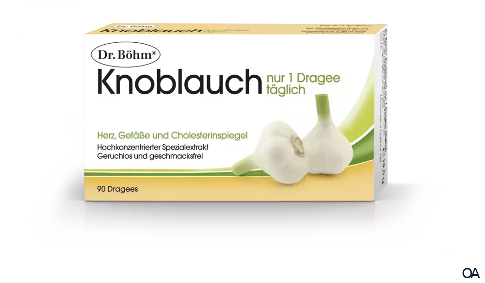 Dr. Böhm® Knoblauch nur 1 x täglich Dragees