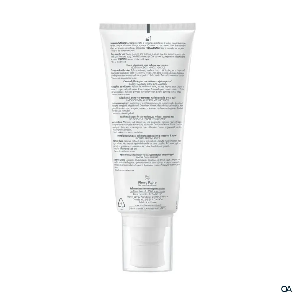Avène XeraCalm AD Rückfettende Creme