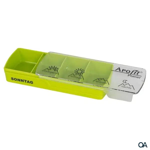 APOfit Wochendispenser 7 Dosierer Planer grün
