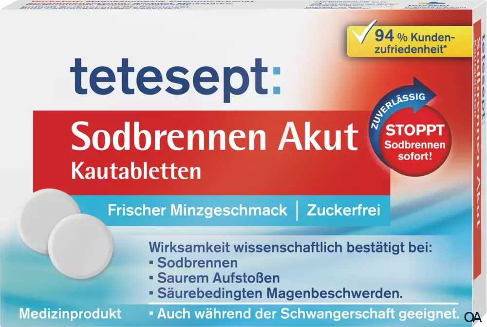 tetesept Sodbrennen Akut Kautabletten