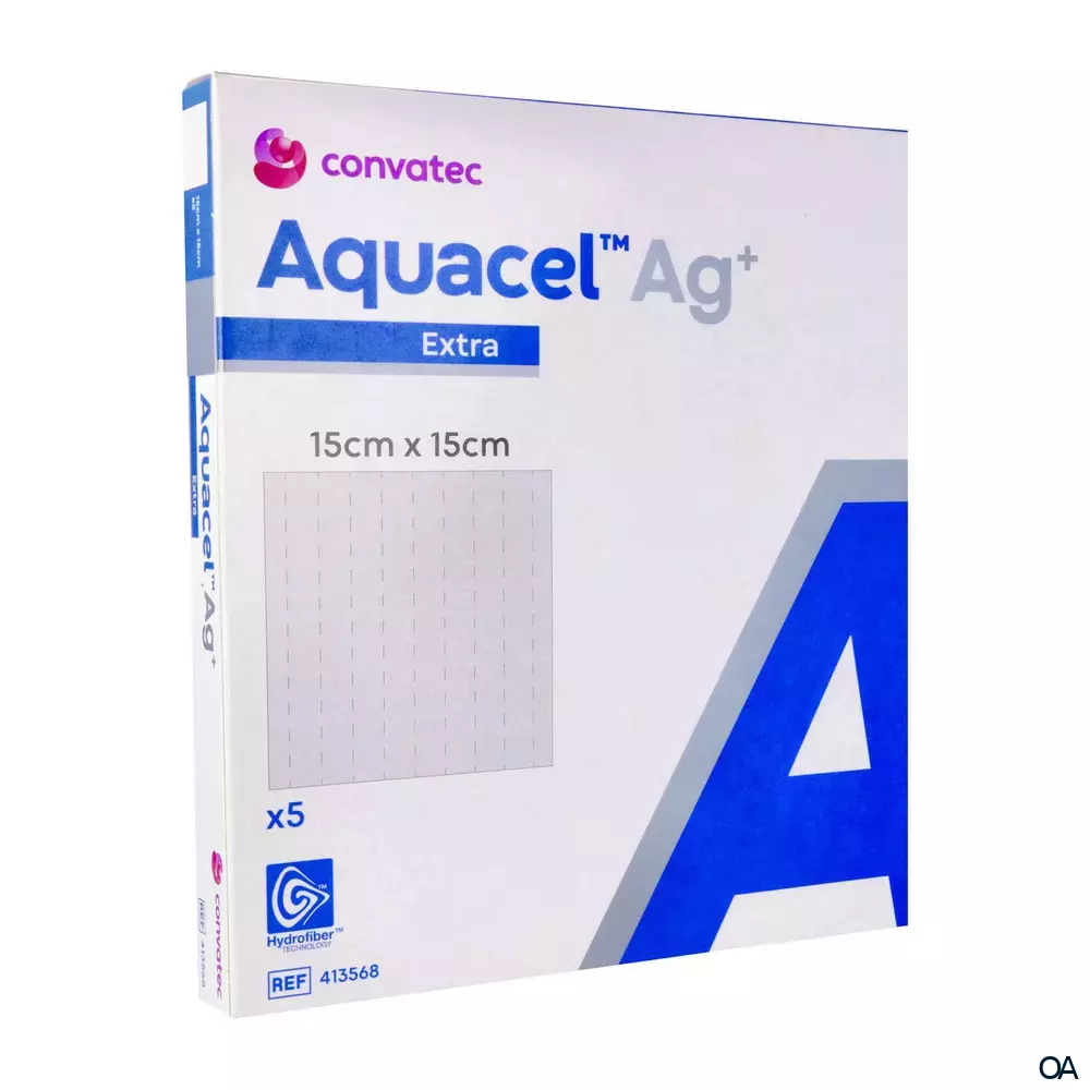 ConvaTec Aquacel® Ag+ Extra Wundauflage steril, 15 x 15 cm