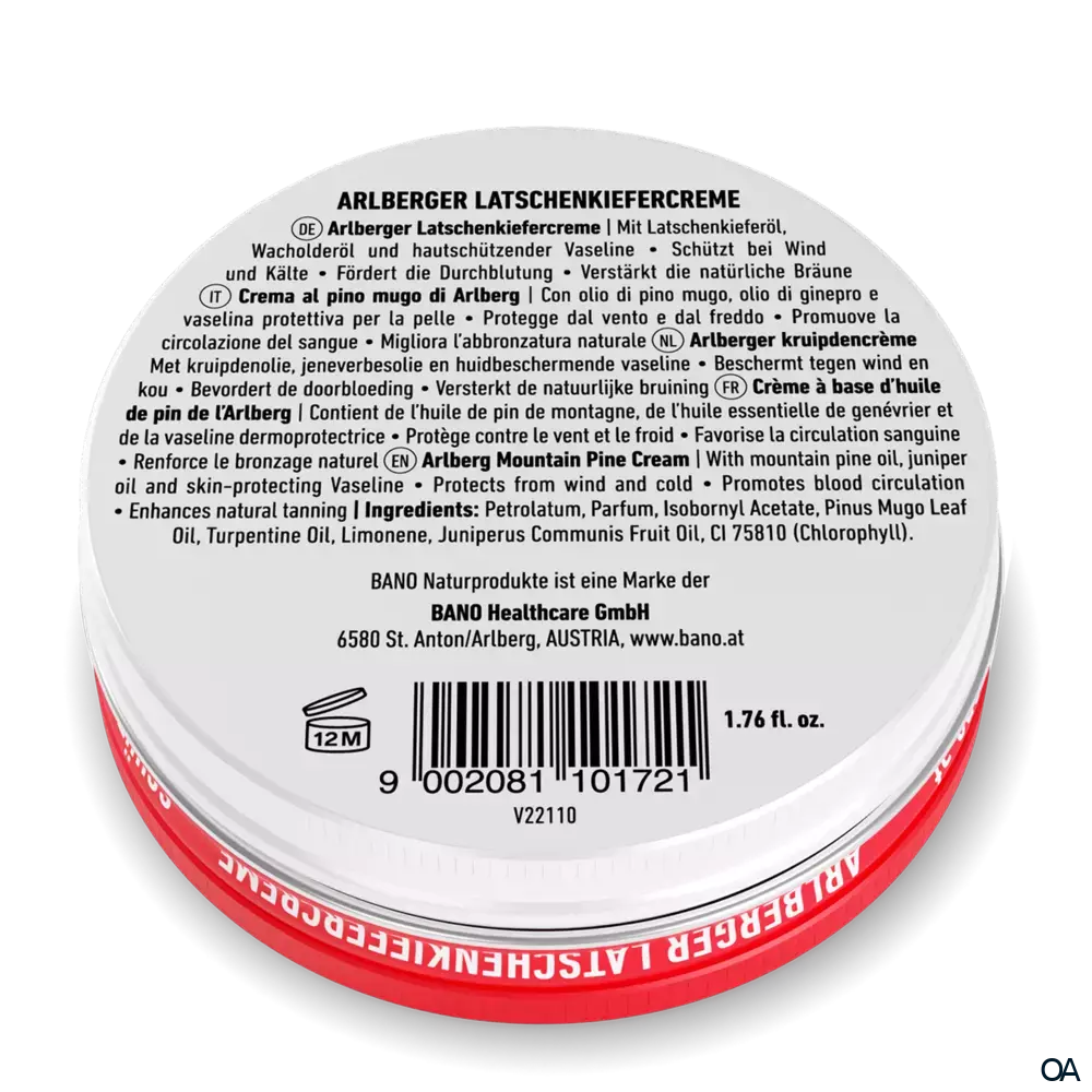 BANO Arlberger Latschenkiefercreme