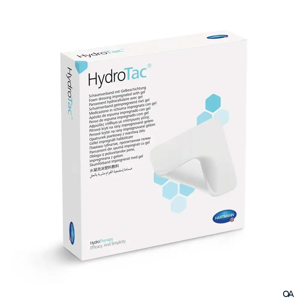 HydroTac® Schaumverband mit Gelbeschichtung steril, 12,5 x 12,5 cm
