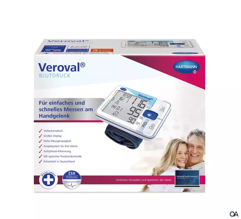 Veroval® Handgelenk-Blutdruckmessgerät
