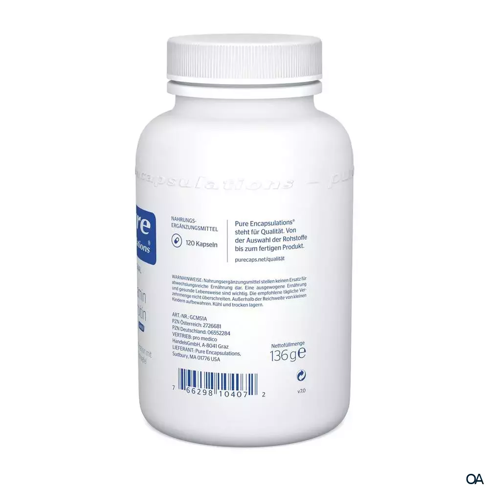 pure encapsulations® Glucosamin Chondroitin + MSM 