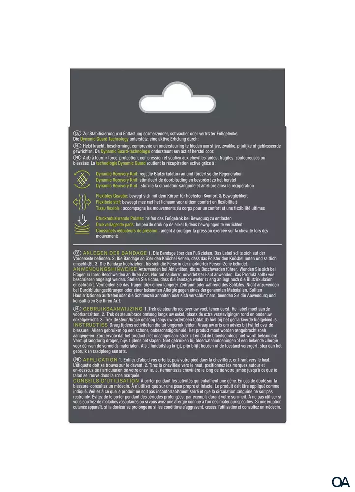 Hansaplast Performance Fußgelenk-Bandage S/M