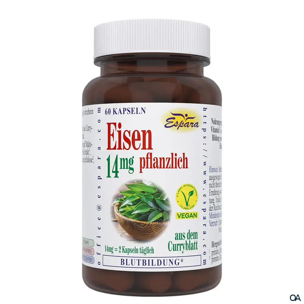 Espara Eisen 14mg pflanzlich Kapseln