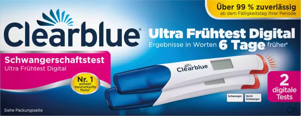 Clearblue Schwangerschaftstests Ultra Frühtest Digital