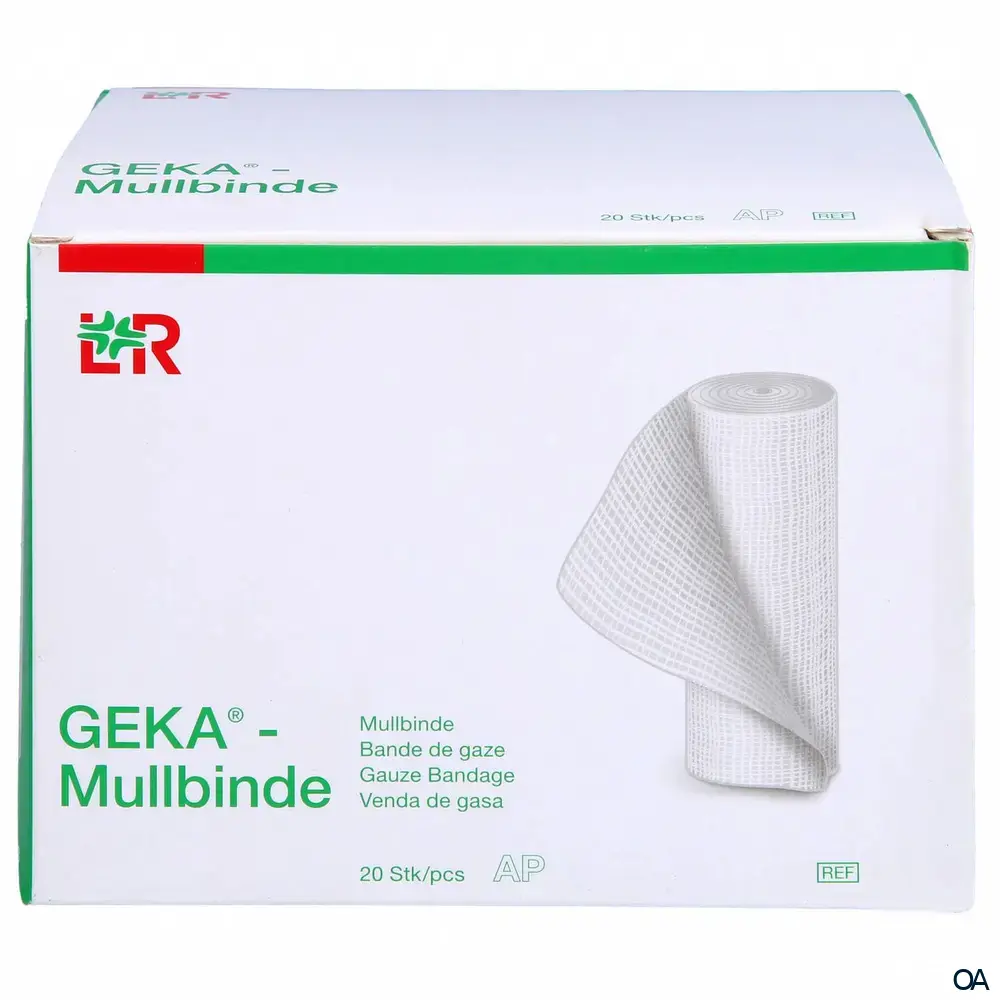 Geka® Mullbinden Starre Fixierbinden, lose, unsteril, 12 cm x 4 m
