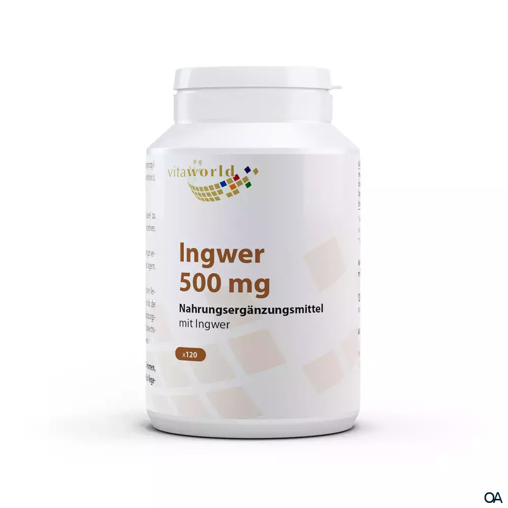 Vitaworld Ingwer 500 mg Kapseln