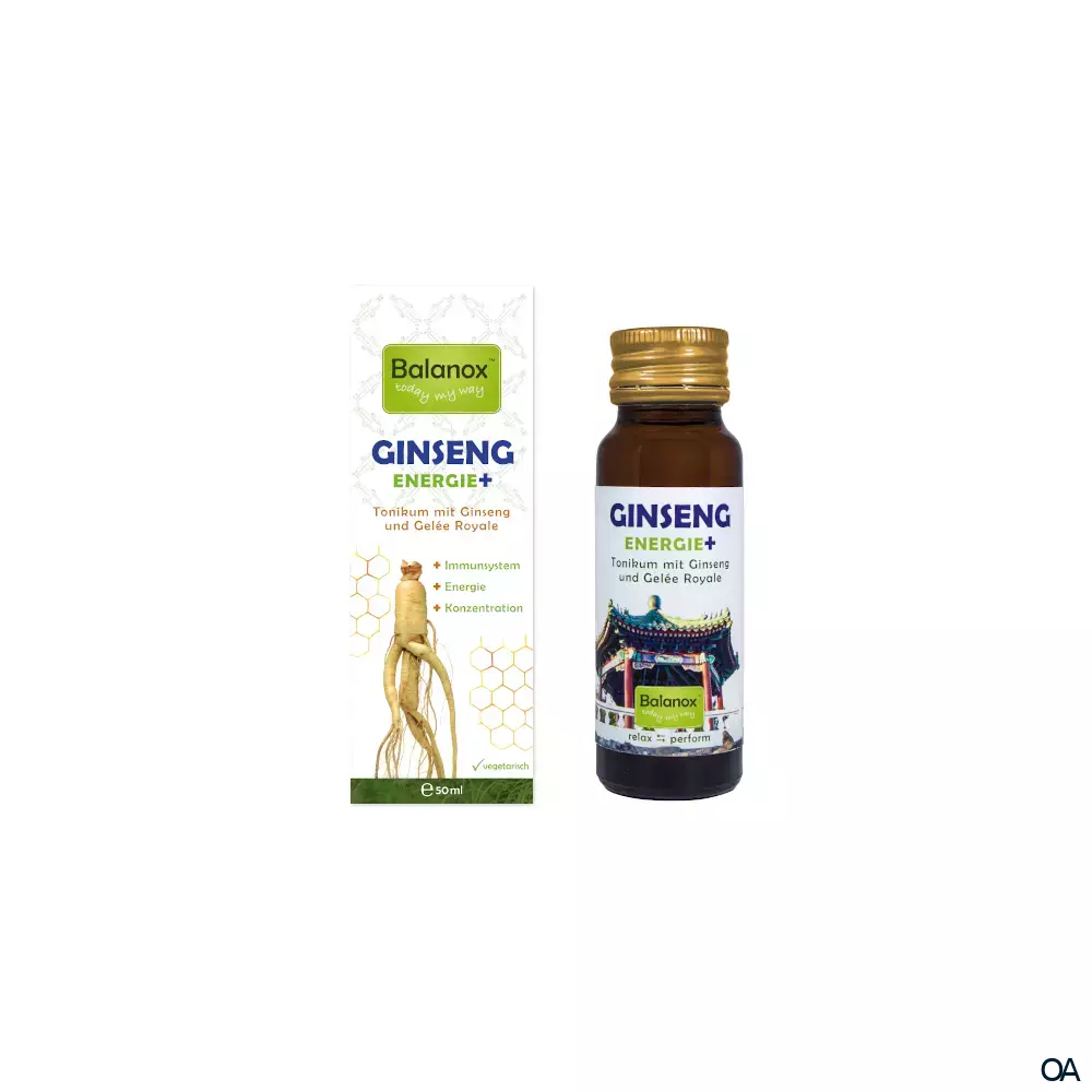 Balanox™ GINSENG ENERGIE+ Tonikum mit Ginseng und Gelée Royale Balanox™ GINSENG ENERGIE+ Tonikum mit Ginseng und Gelée Royale