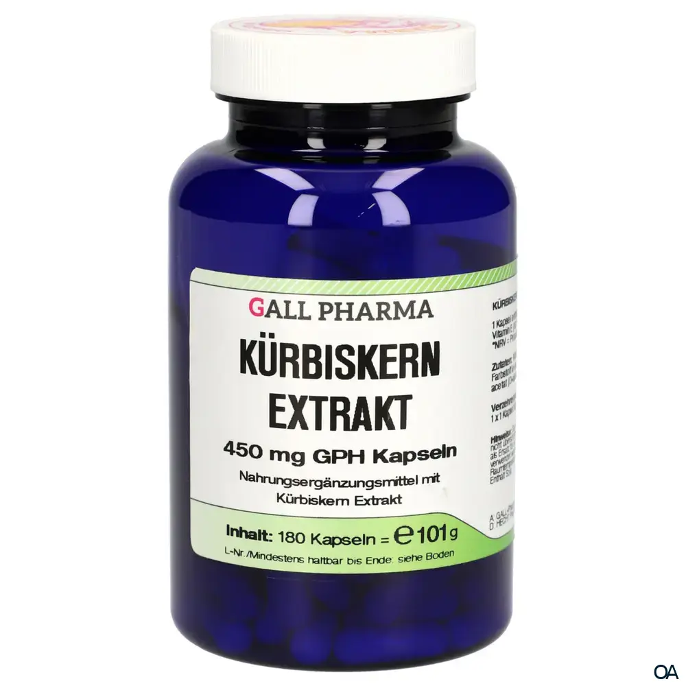 Gall Pharma Kürbiskernextrakt 450 mg Kapseln