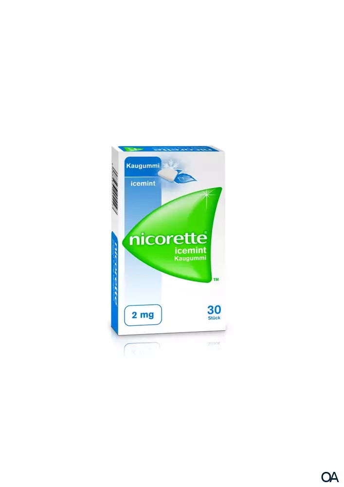 Nicorette® Icemint 2 mg - Kaugummi zur Raucherentwöhnung Nicorette® Icemint 2 mg - Kaugummi zur Raucherentwöhnung