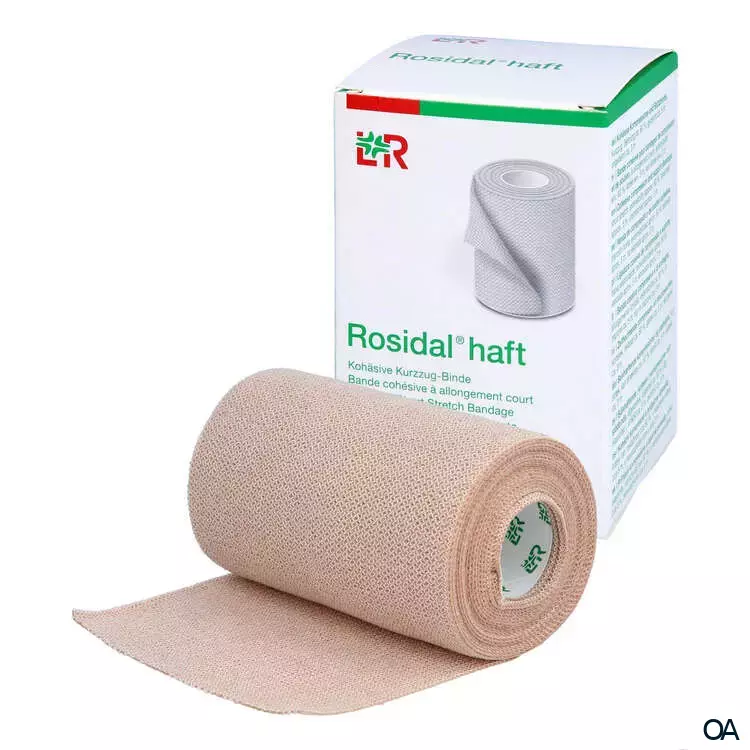 Rosidal® haft Kohäsive Kurzzugbinde unsteril, 8 cm x 5 m