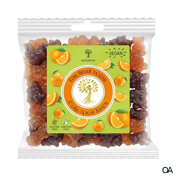 NATURFEH Fruchtgummi Vegane Cola-Spezi Bären