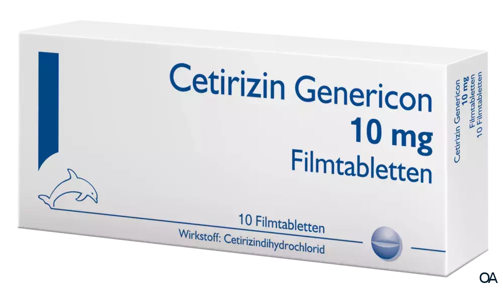 Cetirizin Genericon 10 mg Filmtabletten