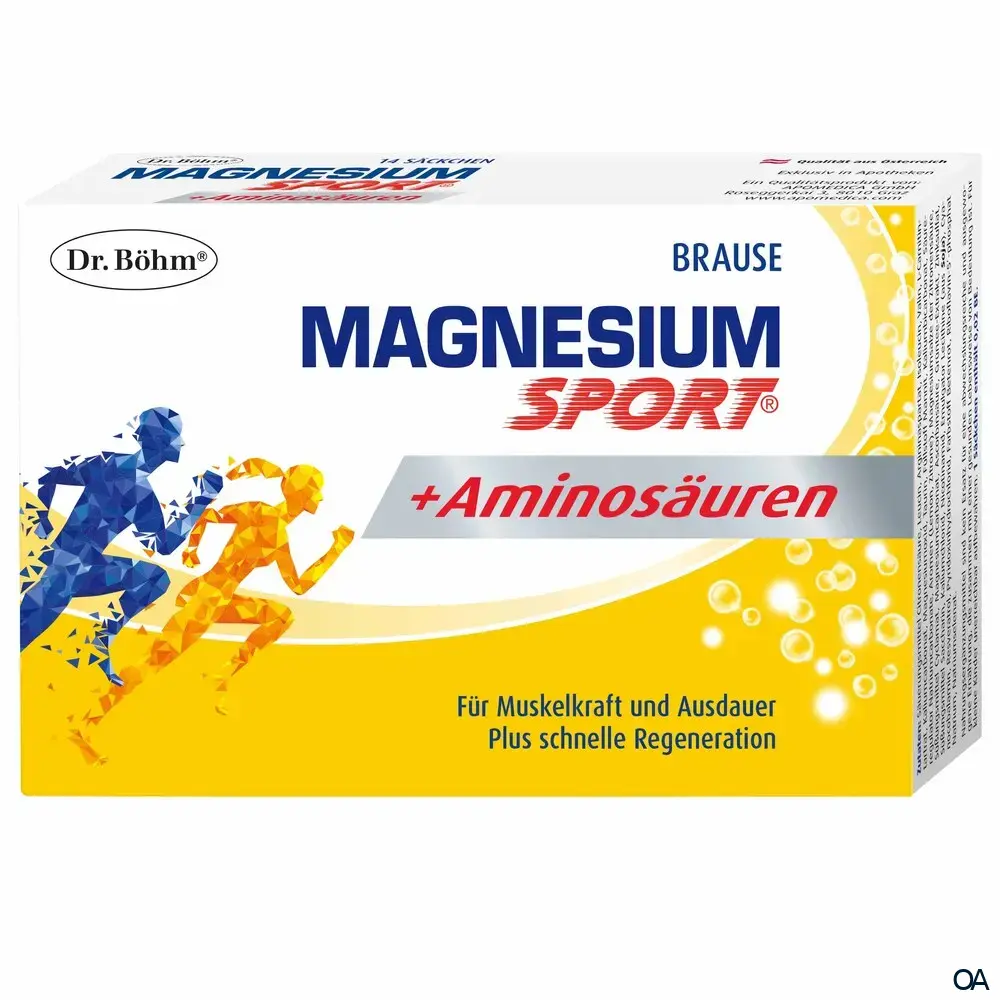 Dr. Böhm® Magnesium Sport® + Aminosäuren Brausegranulat Sachets