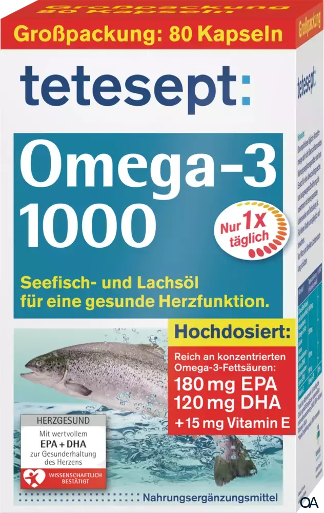 tetesept Omega-3 1000 Kapseln