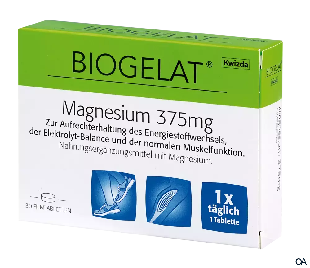 BIOGELAT® Magnesium 375 mg Filmtabletten