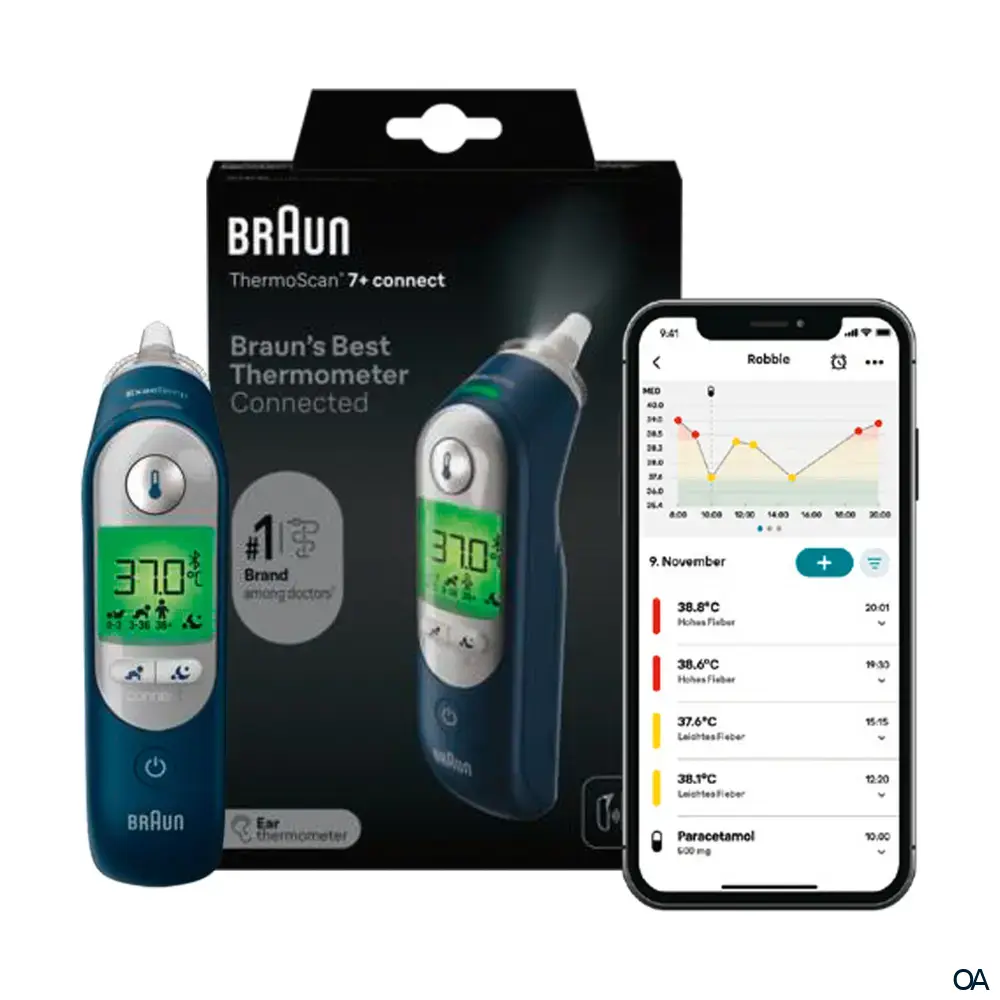 Braun ThermoScan® 7+ Connect IRT6575 Ohrthermometer