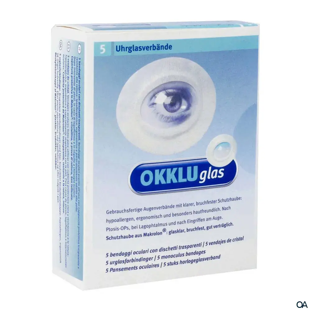 OKKLUglas® Uhrglasverband Selbstklebend 93 x 74 x 18 mm