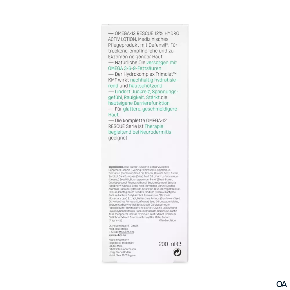 Eubos OMEGA 12% HYDRO ACTIV LOTION