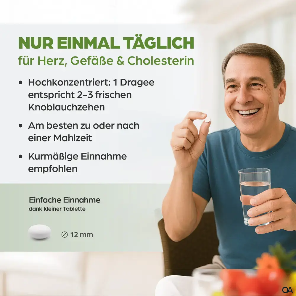 Dr. Böhm® Knoblauch nur 1 x täglich Dragees