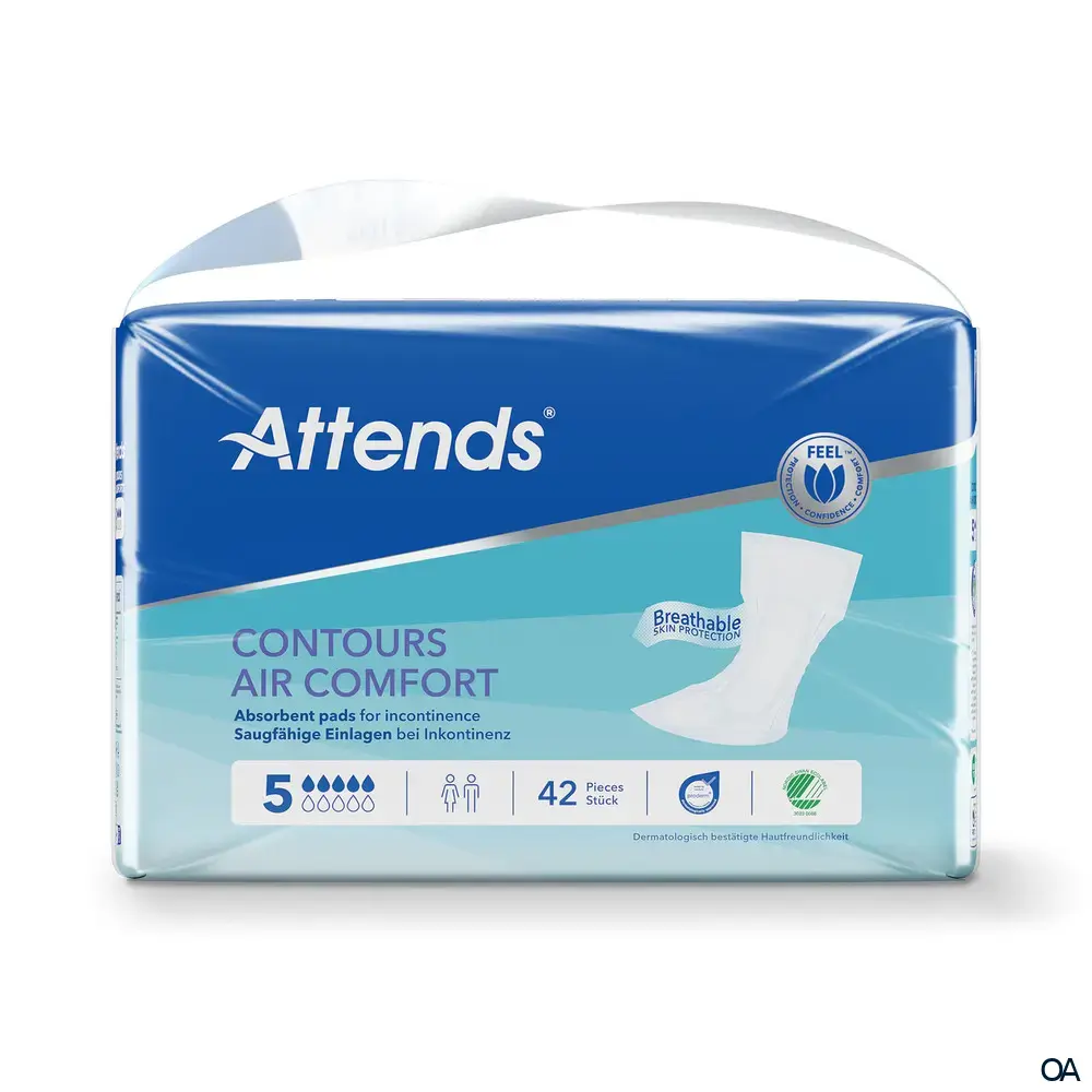 Attends Contours Air Comfort 5 Inkontinenz-Vorlagen Attends Contours Air Comfort 5 Inkontinenz-Vorlagen