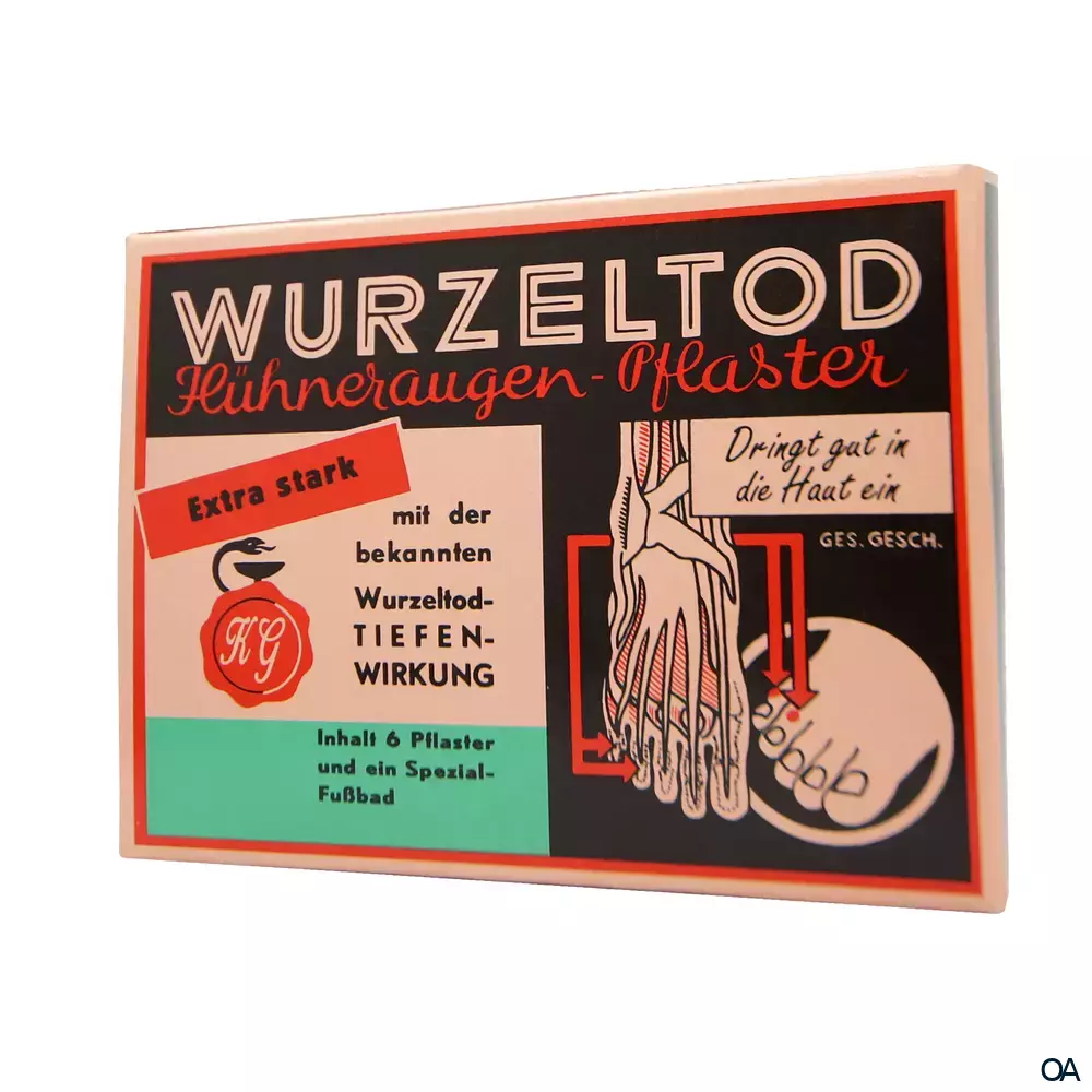 Wurzeltod Kurpackung 6 Pflaster + Spezial-Fußbad
