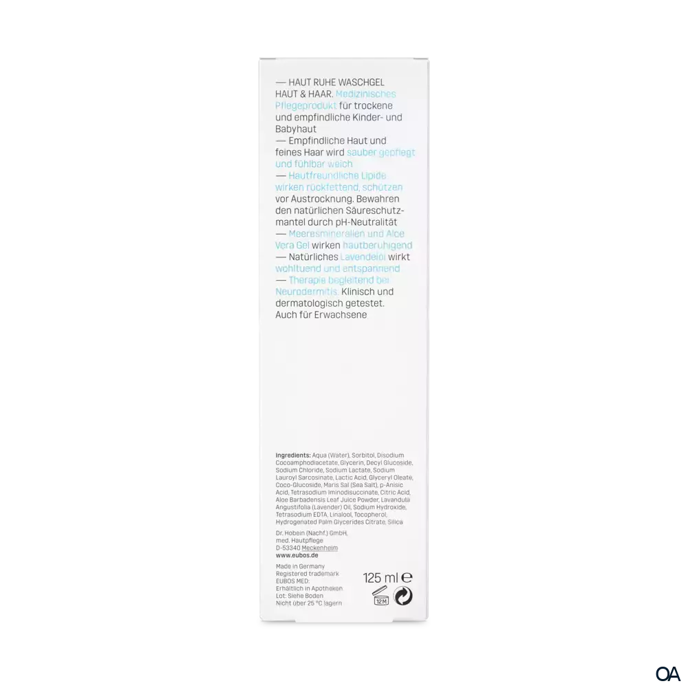 Eubos HAUT RUHE WASCHGEL HAUT & HAAR