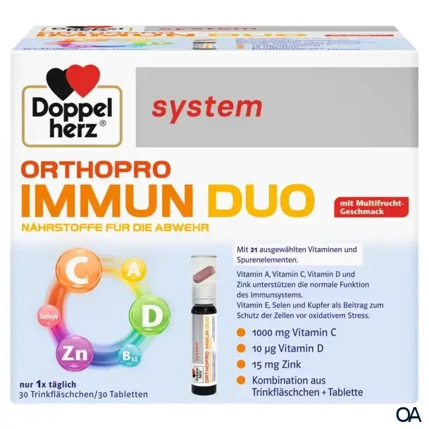 Doppelherz system ORTHOPRO IMMUN DUO Trinkfläschchen + Tabletten