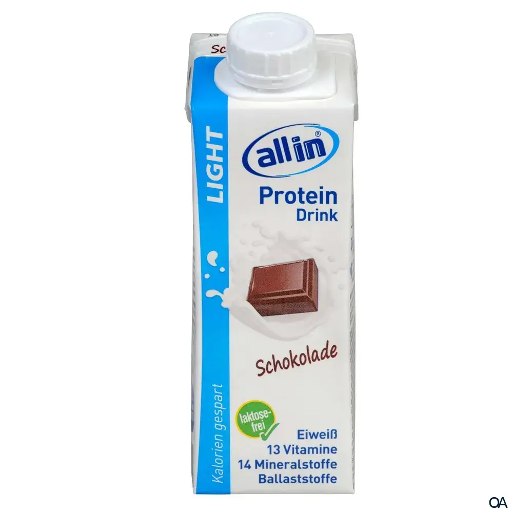 all in® LIGHT Protein Drink Schokolade (14 x 250 ml)