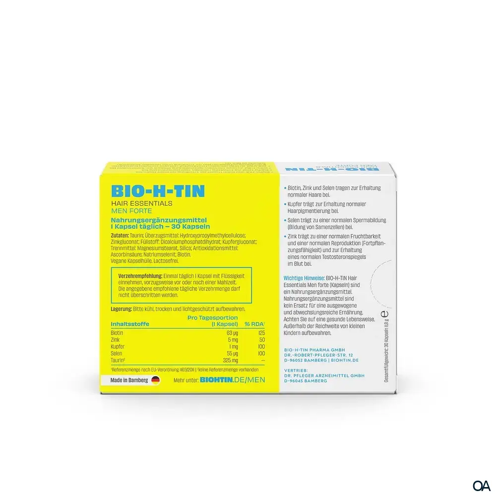 BIO-H-TIN® Hair Essentials Men Forte Kapseln
