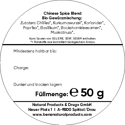 Primabene Chinese Spice Blend Bio