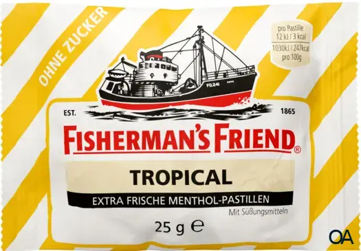 Fisherman's Friend Tropical Pastillen ohne Zuckerzusatz