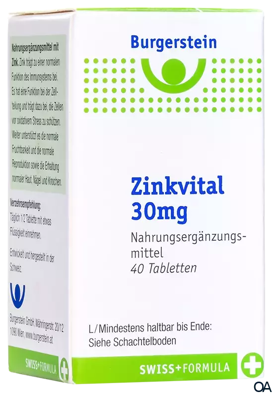 Burgerstein Zinkvital 30 mg Tabletten
