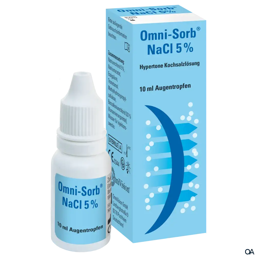 Omni-Sorb® NaCl 5% Augentropfen | Hypertone Lösung zur Osmotherapie