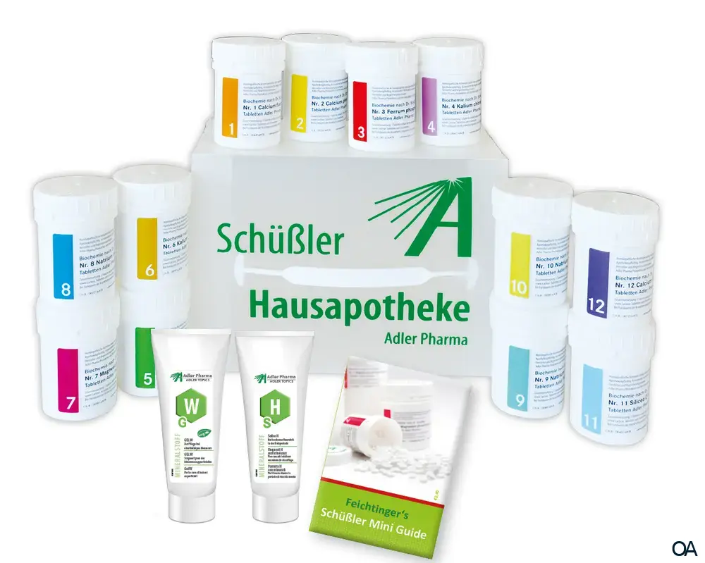 Schüßler Salze Hausapotheke der Adler Pharma