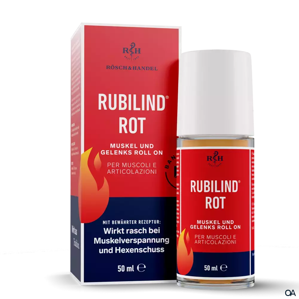 Rubilind rot Muskel- und Gelenks Roll On