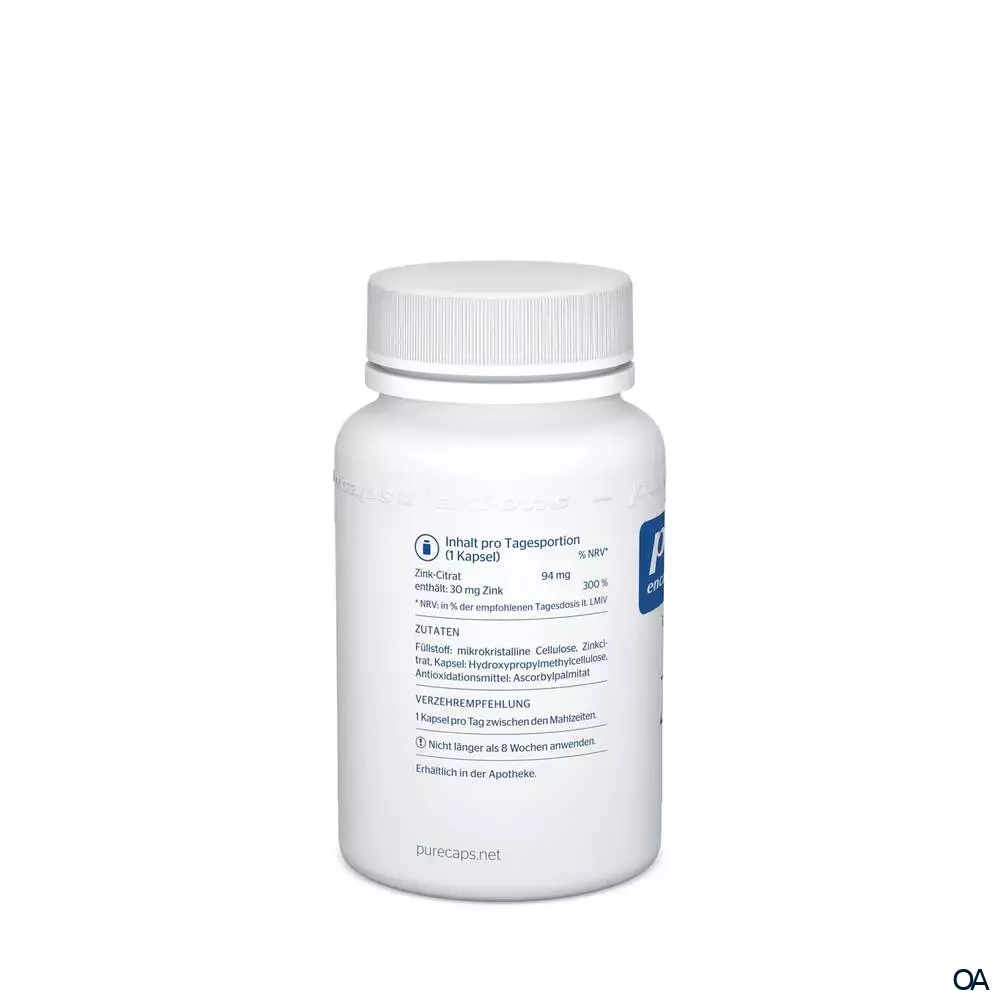 pure encapsulations® Zink Zinkcitrat Kapseln