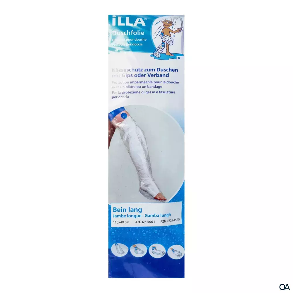 ILLA® Duschschutzfolien Bein lang 110 x 40 cm