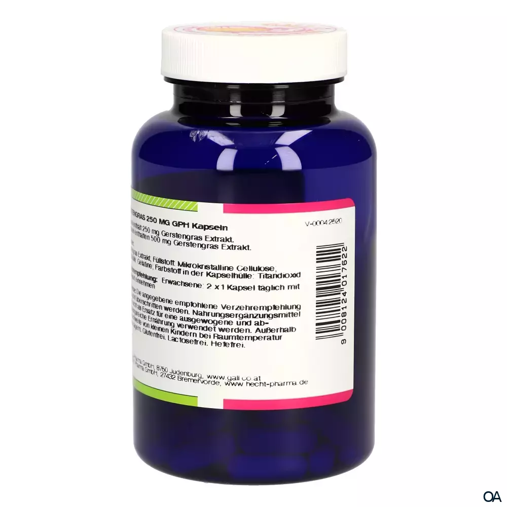 Gall Pharma Gerstengras 250 mg Kapseln