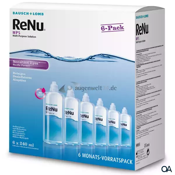 ReNu MPS Sensitive Eyes All-in-one Pflegemittel 6-Monatspack