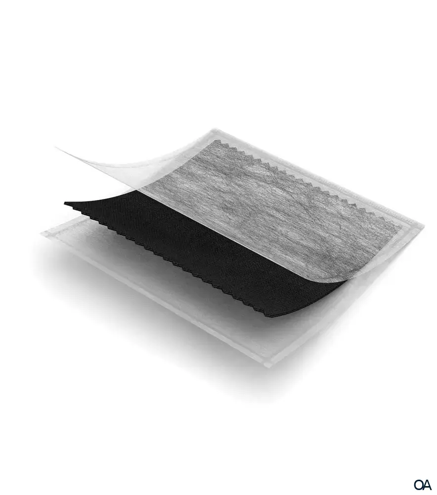 3M™ Actisorb™ Plus 25 Aktivkohlewundauflage mit Silber steril, 10,5 x 10,5 cm