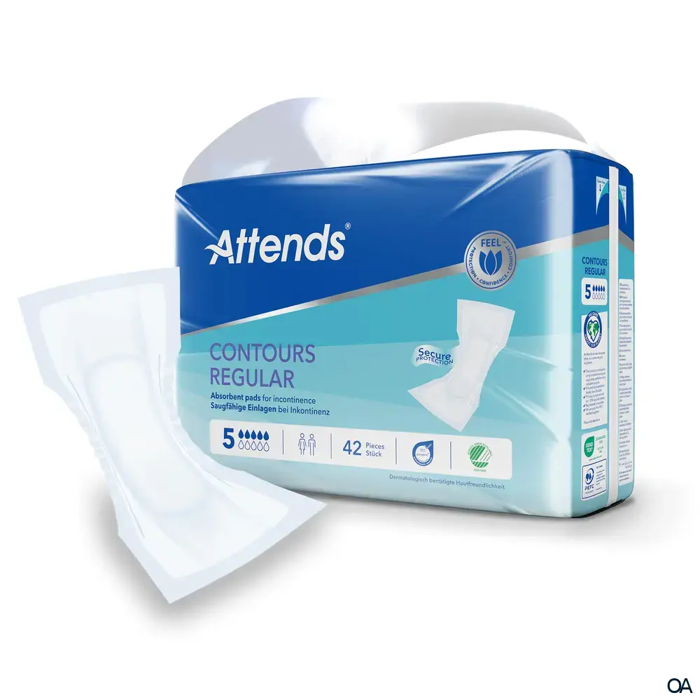 Attends Contours Regular 5 - Inkontinenzvorlagen