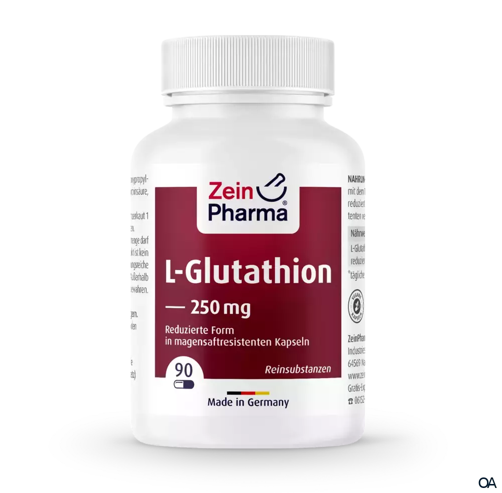 ZeinPharma Reduziertes L-Glutathion 250 mg Kapseln