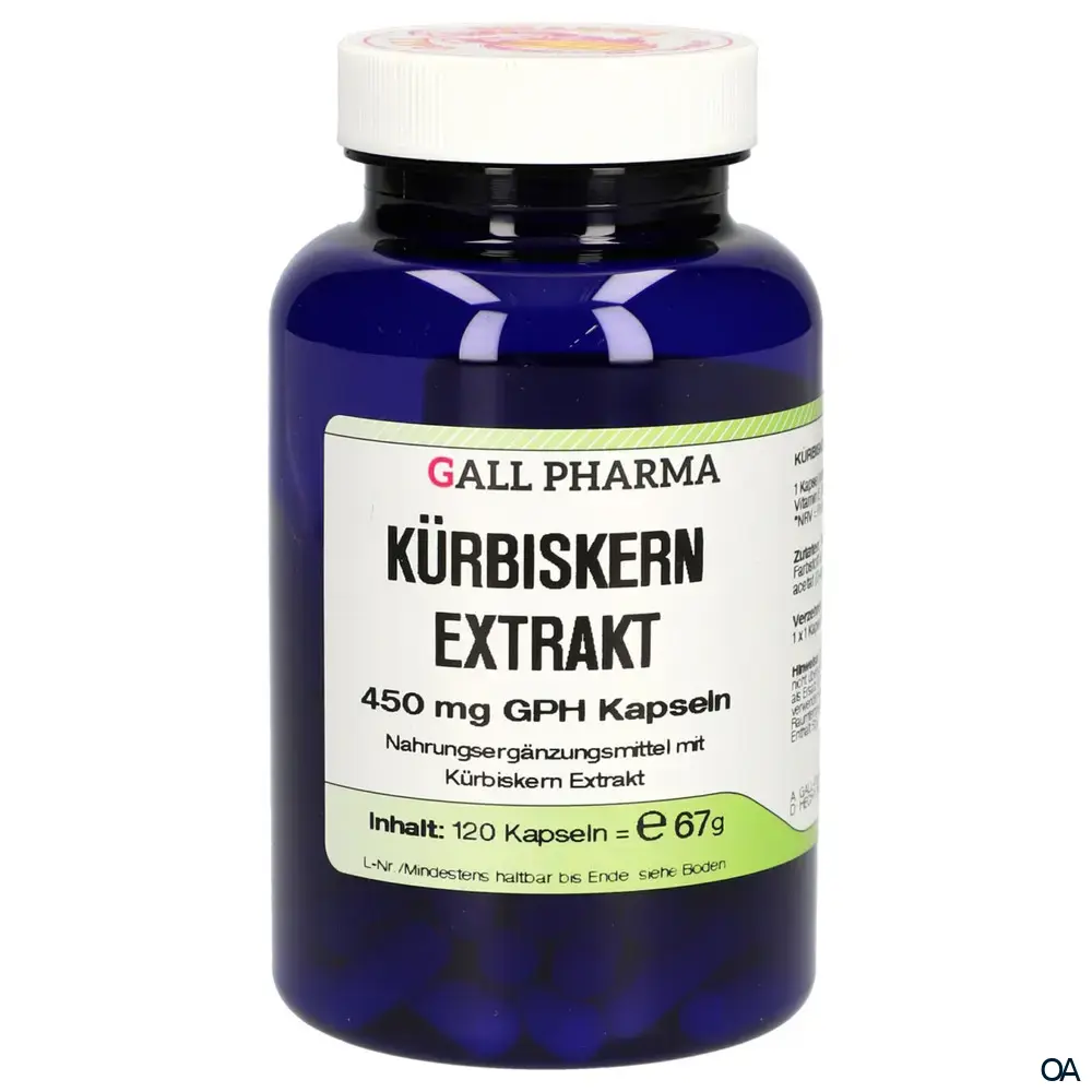 Gall Pharma Kürbiskernextrakt 450 mg Kapseln