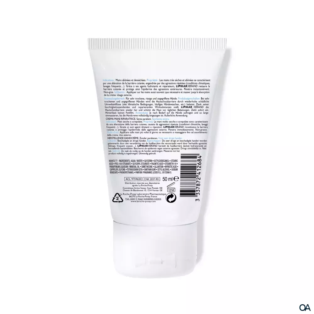 La Roche-Posay Lipikar Xerand Regenerierende Handcreme