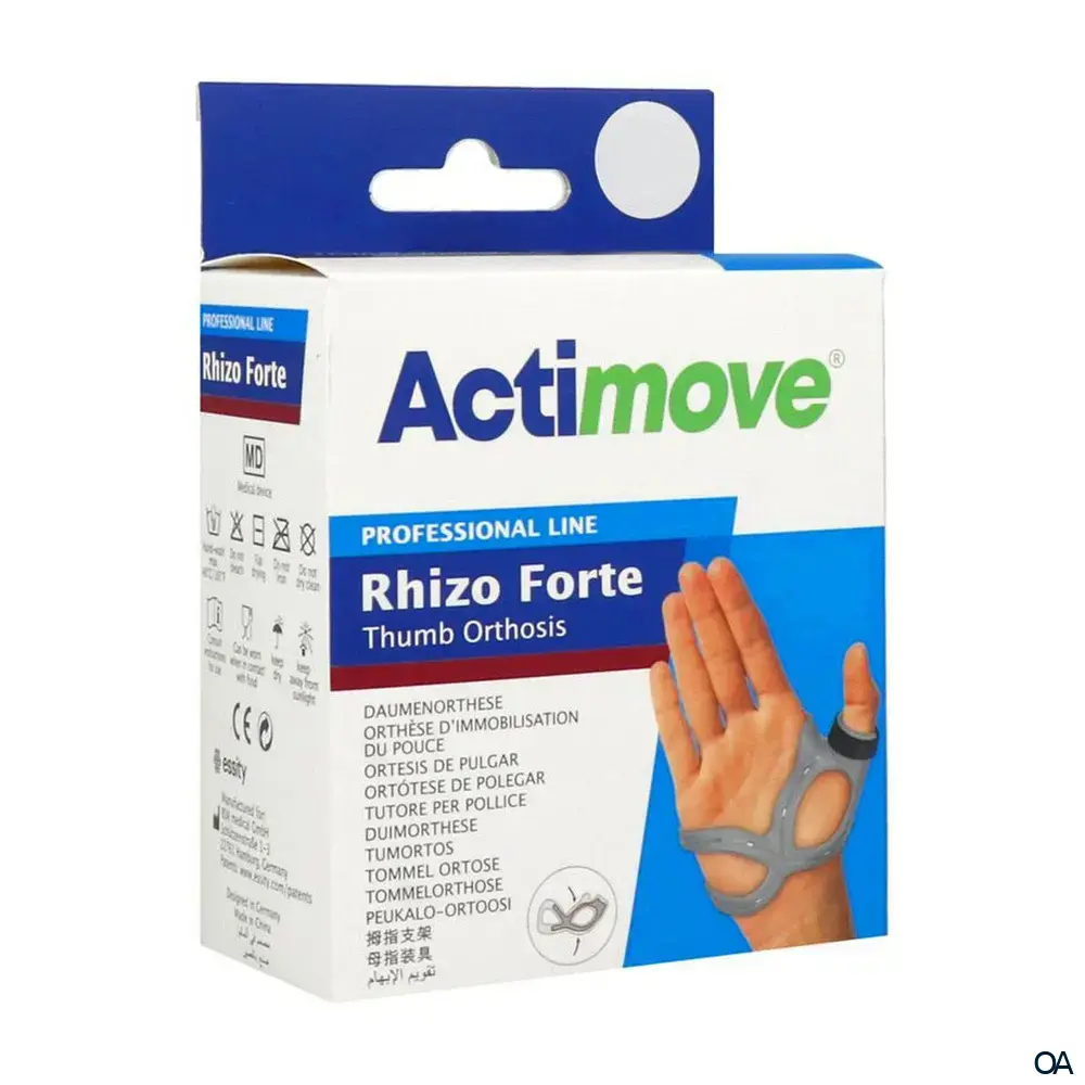 Actimove® Professional Line Rhizo Forte Daumenorthese - Grau, Links - Größe Large