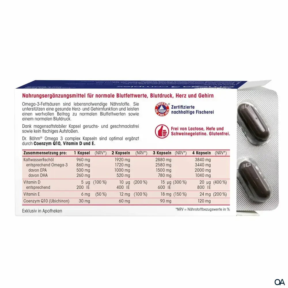 Dr. Böhm® Omega 3 complex 860 mg Kapseln